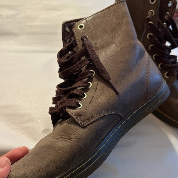 Dr Martens Brown Leather Men\'s Boots Used main image 4